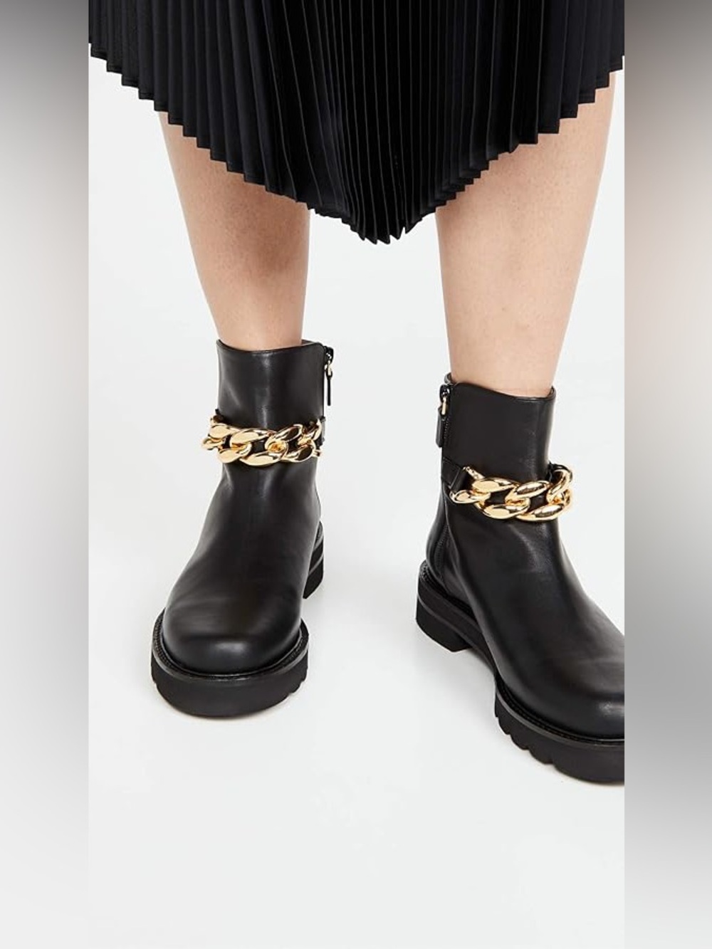 Stuart Weitzman Chain Lift Bootie
